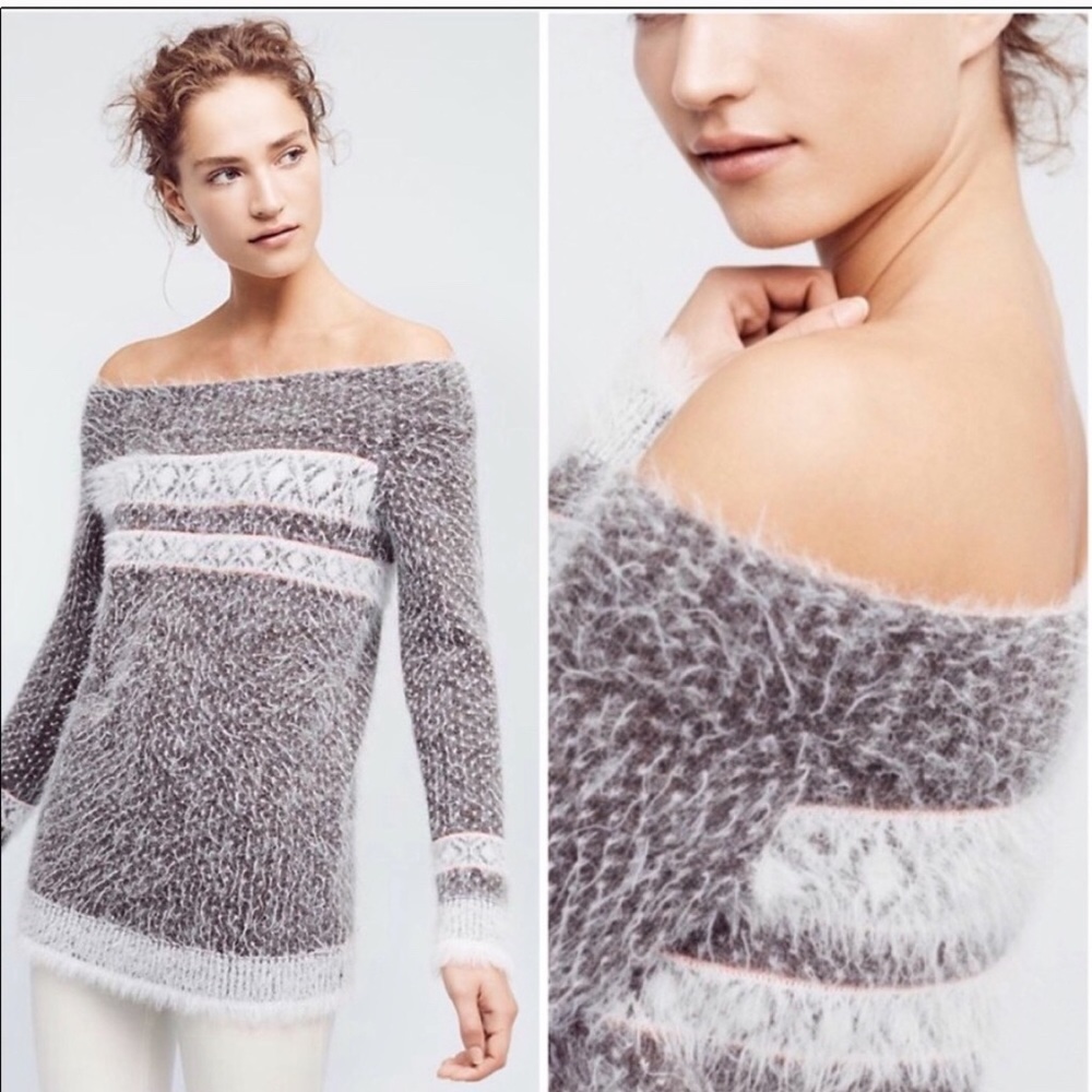 Anthropologie Sleeping on Snow Sweater